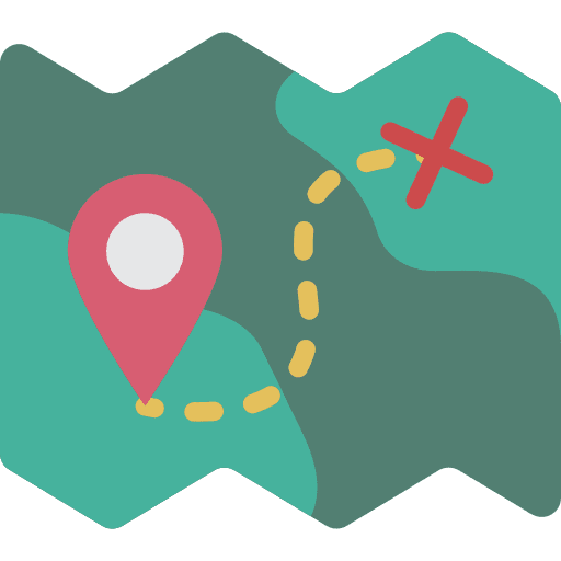 Map map position street map icon