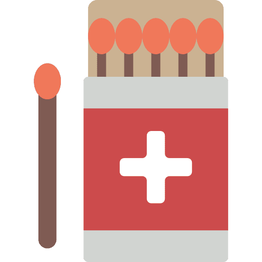 Matches match fire flame icon