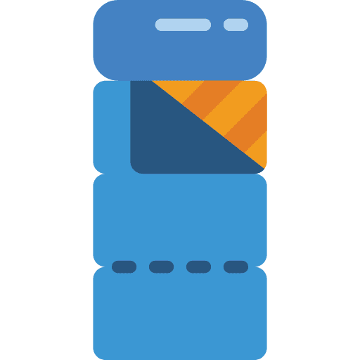 Sleeping bag sleeping bag comfortable camping icon