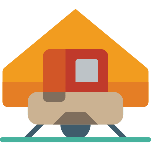 Tent fire fireplace travel icon