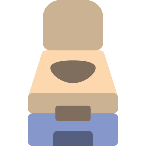 Toilet wc restroom camping icon