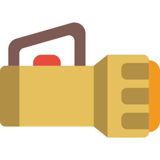 Torch ui tools and utensils illumination icon