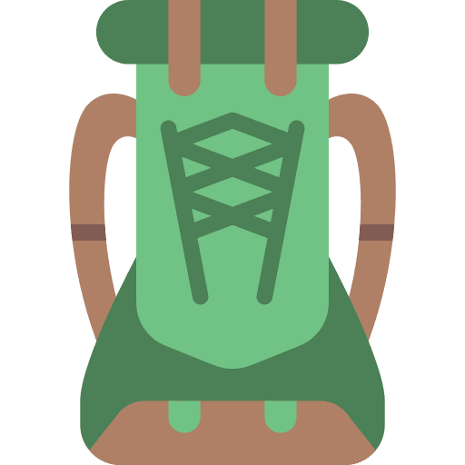 Backpack baggage bags travel icon