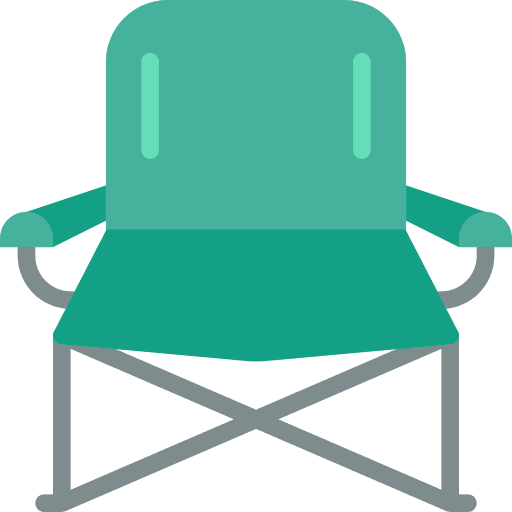 Chair camping furniture and household chairs icon
