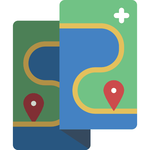 Map position maps and location placeholder icon