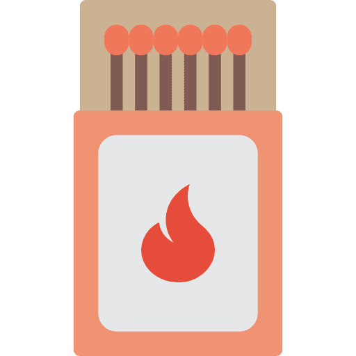 Matches fire flame matches icon