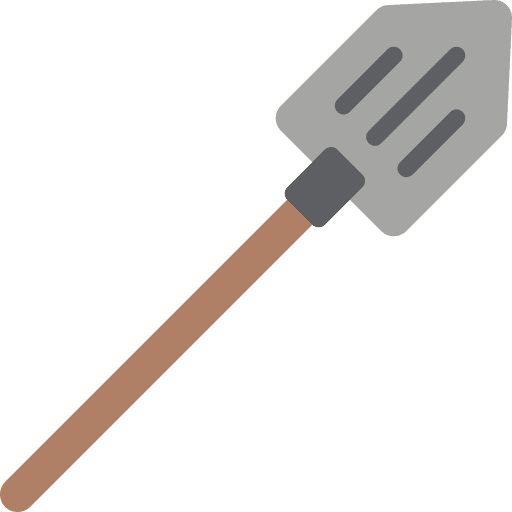 Shovel gardening home repair improvement icon