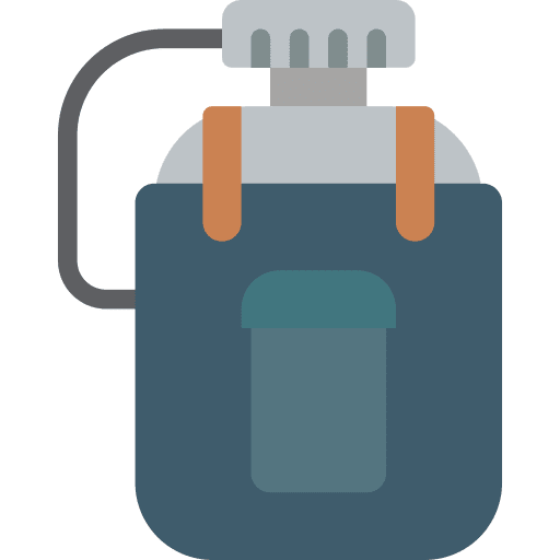 Water tools and utensils flask canteen icon