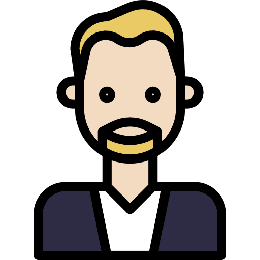 Man user profile social icon