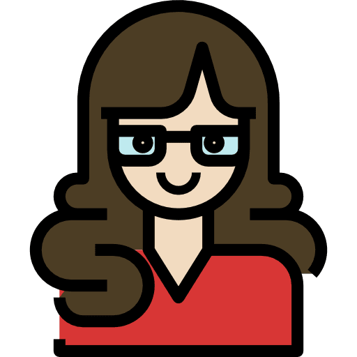 Woman social secretary people icon