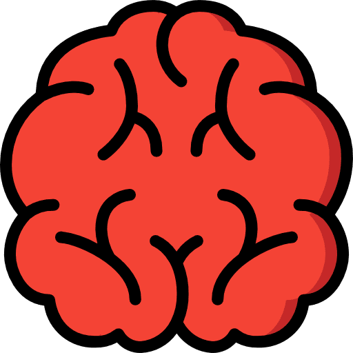 Brain body part brain anterior healthcare and medical icon