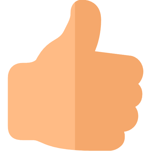 Like good job thumb up gestures icon