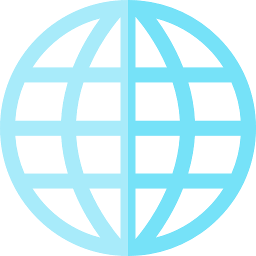 Worldwide globe grid world multimedia icon