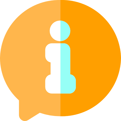 Information signaling sign speech bubble icon