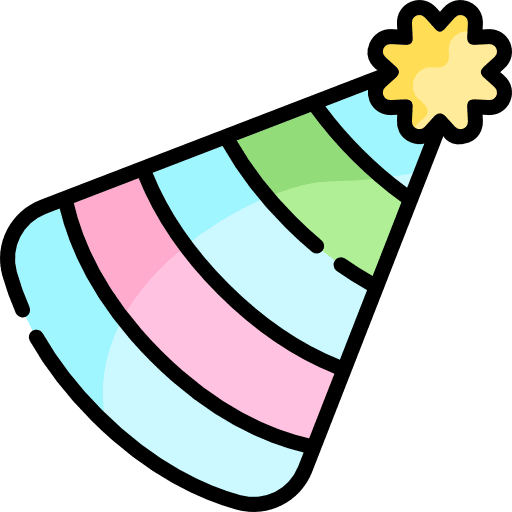 Party hat celebration hats birthday icon