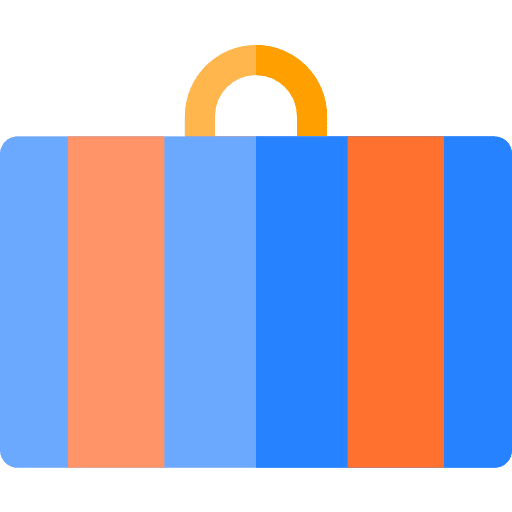 Suitcase briefcase business portfolio icon