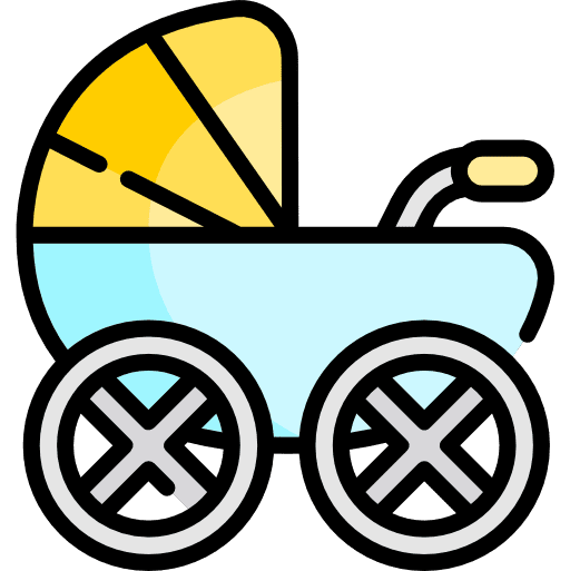 Baby carriage baby crib crib prams icon