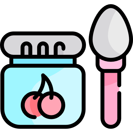 Baby food spoon nourishment foods icon