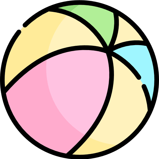 Ball holidays leisure kid and baby icon