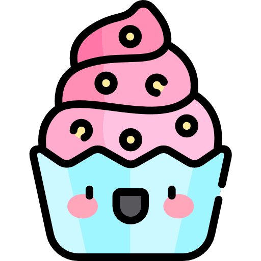 Cupcake kid and baby cupcake baked icon