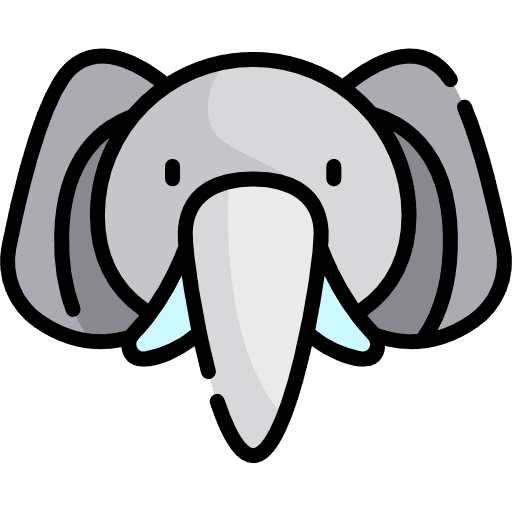 Elephant animals zoo elephant icon