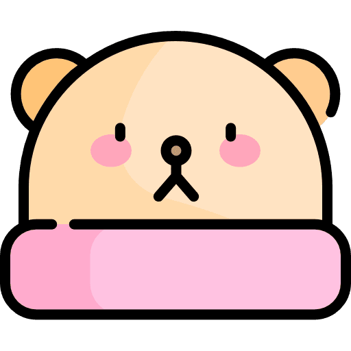 Hat bear birthday and party winter icon