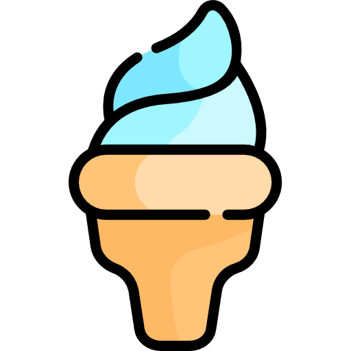Ice cream summertime kid and baby food icon