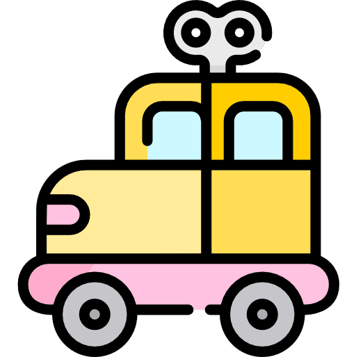 Toy car transport birthday and party toy car icon