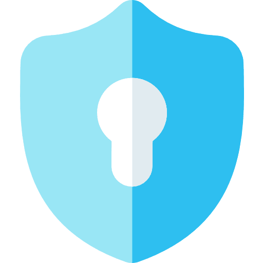 Lock technology shield check icon
