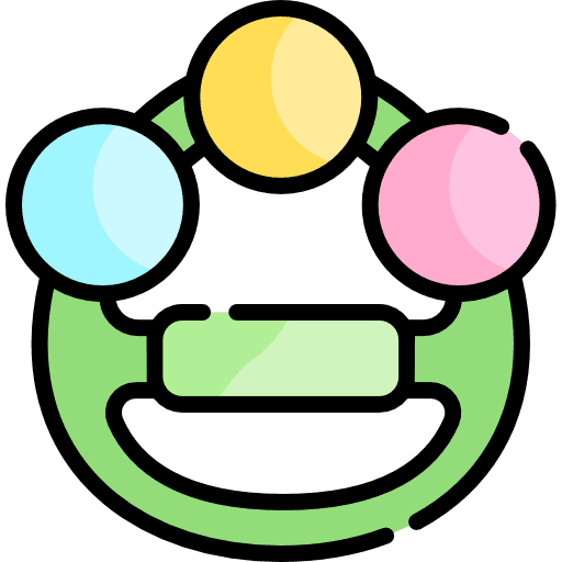 Rattle kid and baby tool rattle outline icon