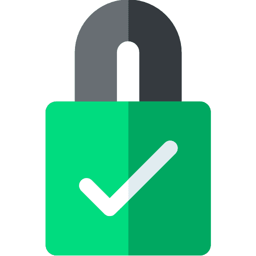 Safe security tools and utensils safe icon