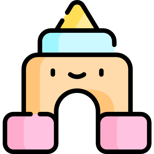 Toy building children blocks icon