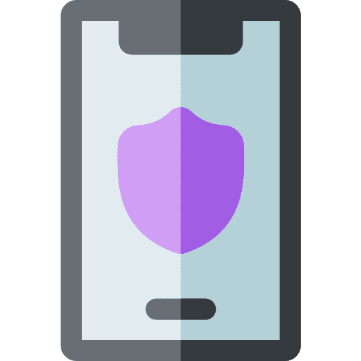 Shield shield communications cellphone icon