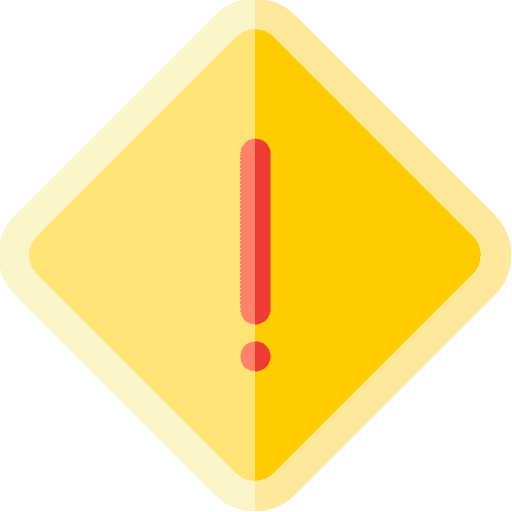 Warning error warning sign signaling icon