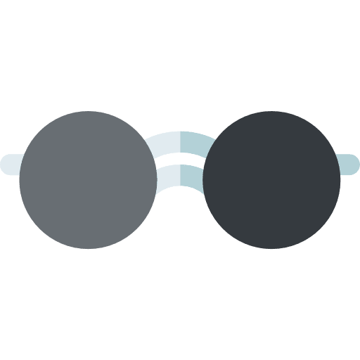 Sunglasses eyeglasses security protection icon