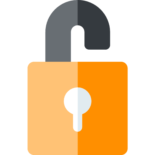 Unlock unlock open security icon