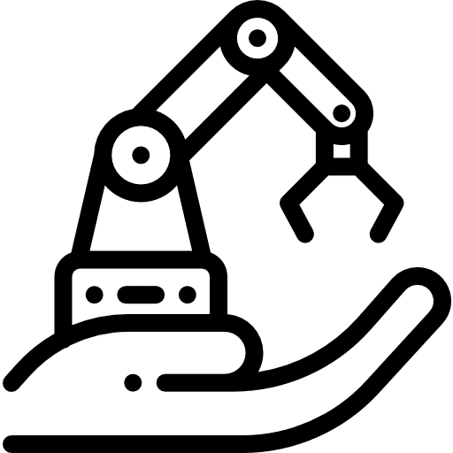 Engineering factory production machine icon