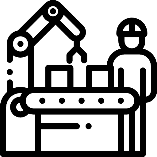 Factory manager workers factory icon