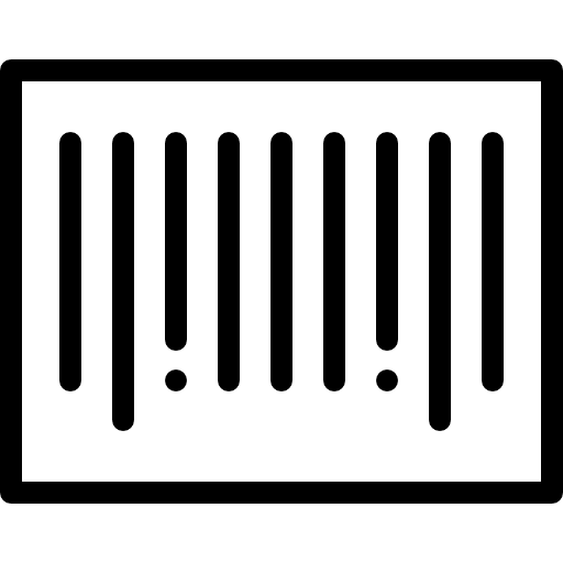 Bar code bars commerce serial icon