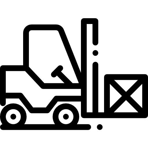 Machinery car machinery working icon