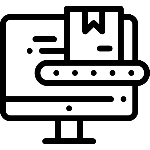 Mass production industry box boxes icon