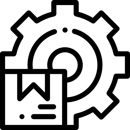 Packs construction and tools wheel box icon