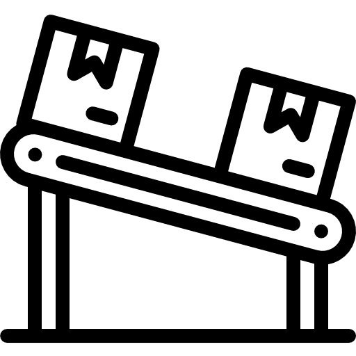 Conveyor conveyor shipping and delivery technology icon