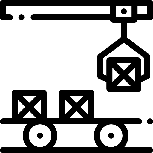 Conveyor shipping and delivery factory boces icon