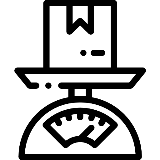 Weight delivery logistics delivery logistics icon