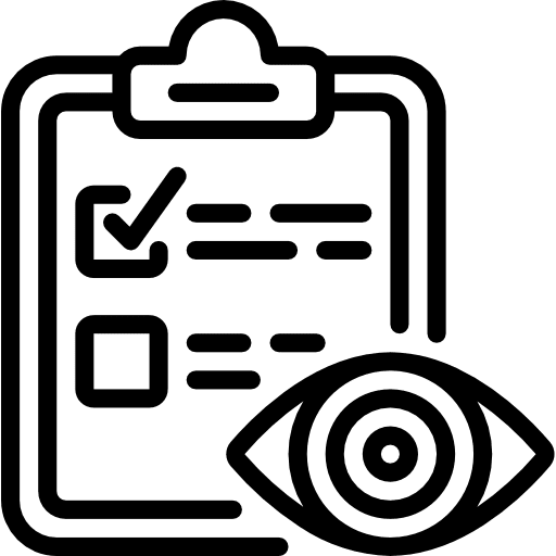 Checklist checking commerce and shopping criteria icon