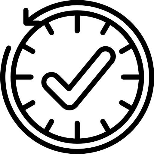 Deadline interface success check icon