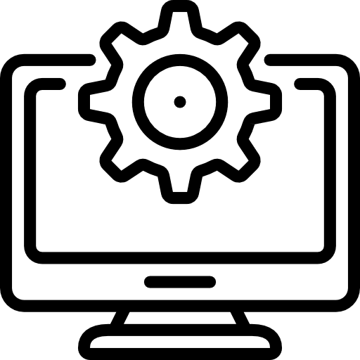 Development monitor screen ui icon