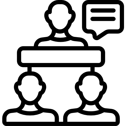Meeting group meeting human resources icon