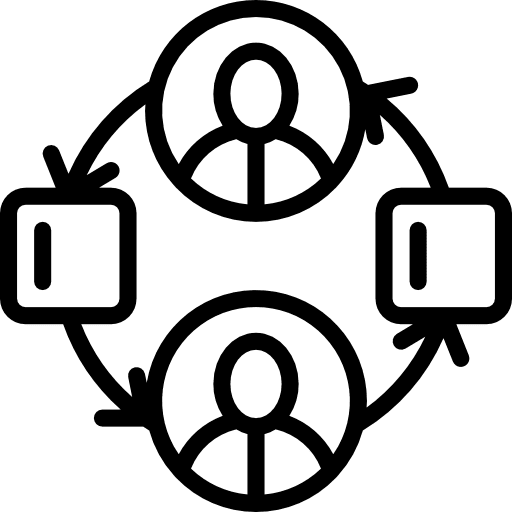 Workflow diagrams hierarchical structure business and finance icon